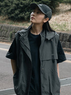 Detachable Hood Utility Vest
