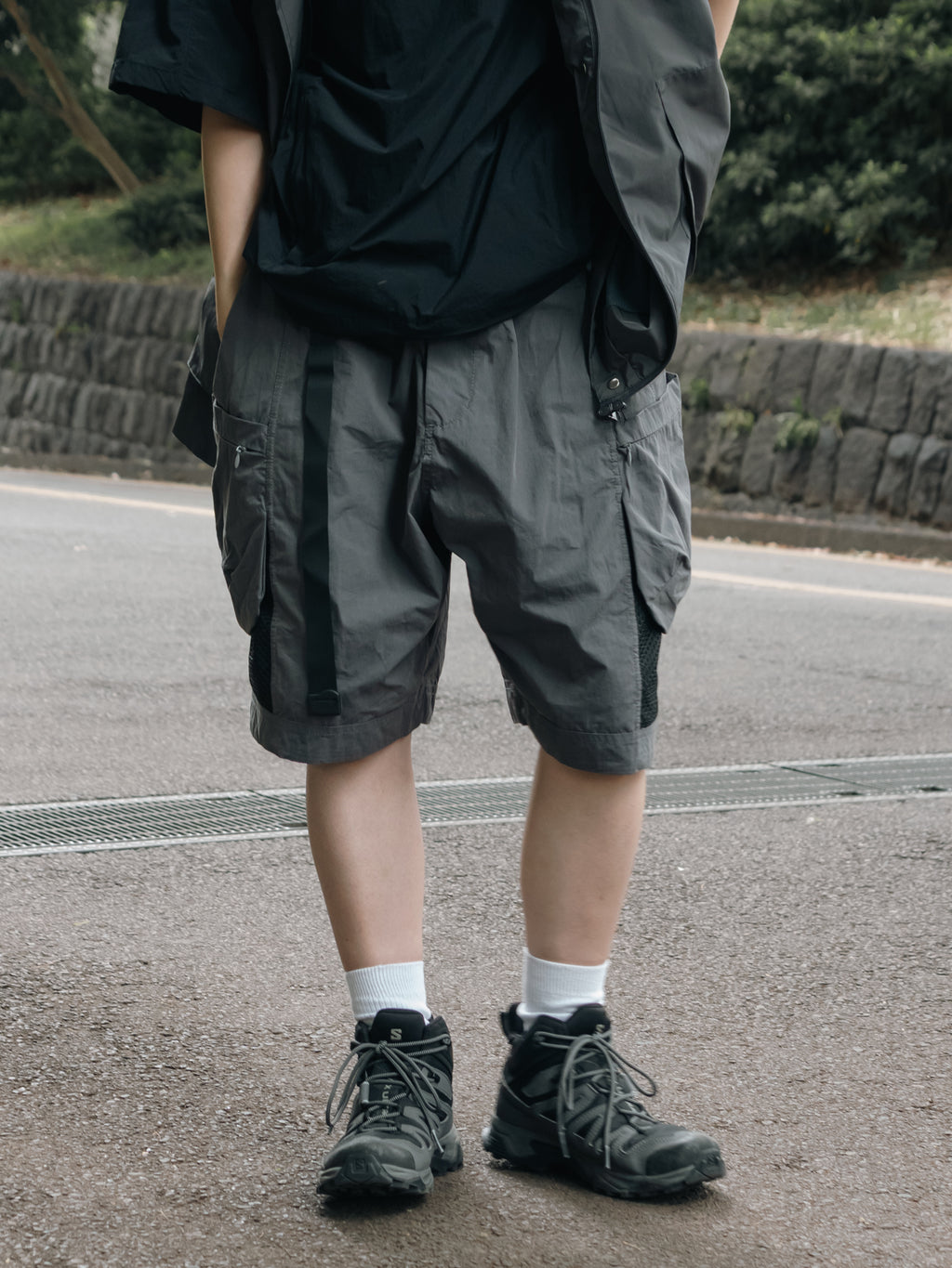 Mesh Pocket Tactical Shorts Pants