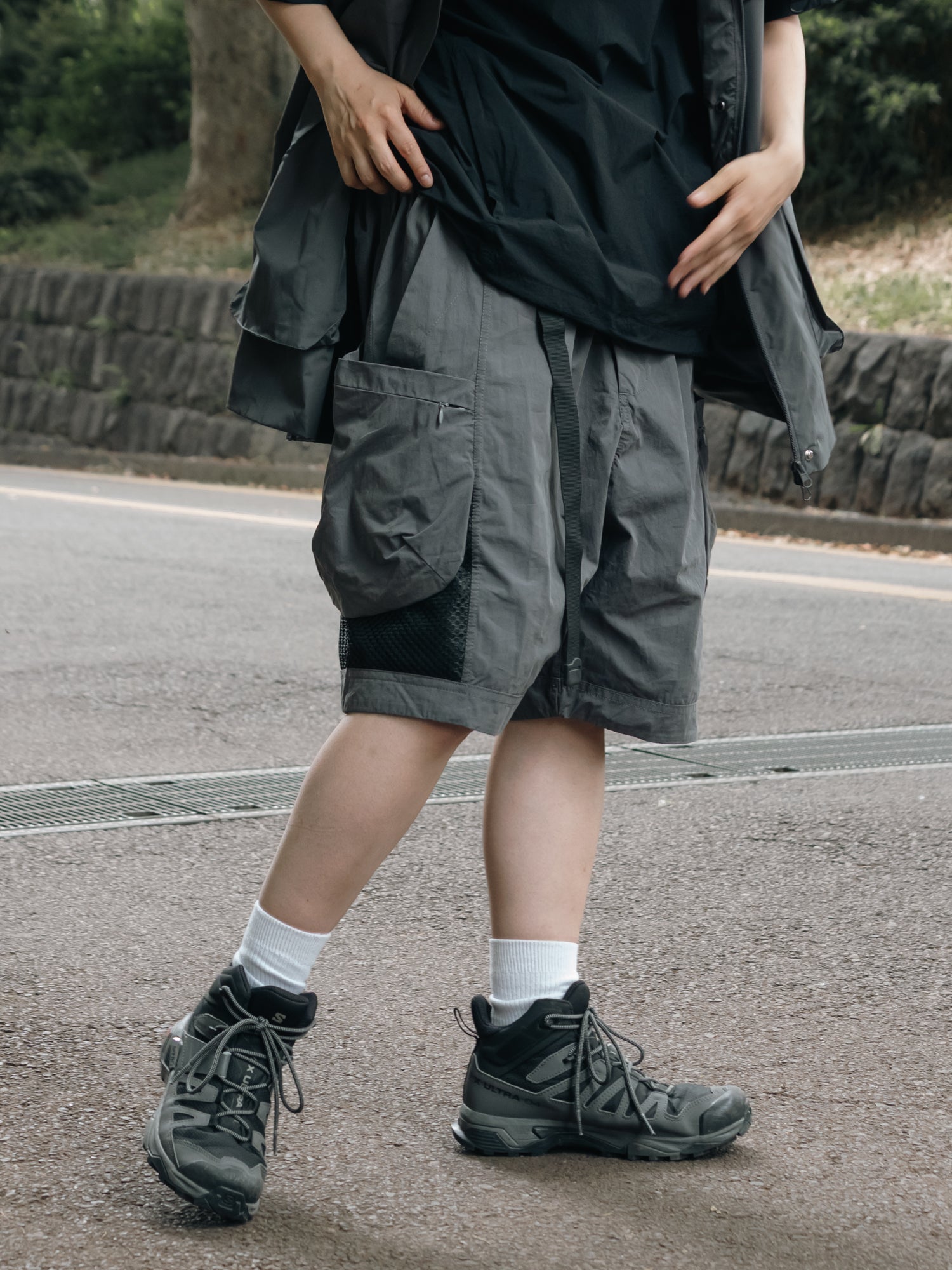 Mesh Pocket Tactical Shorts Pants