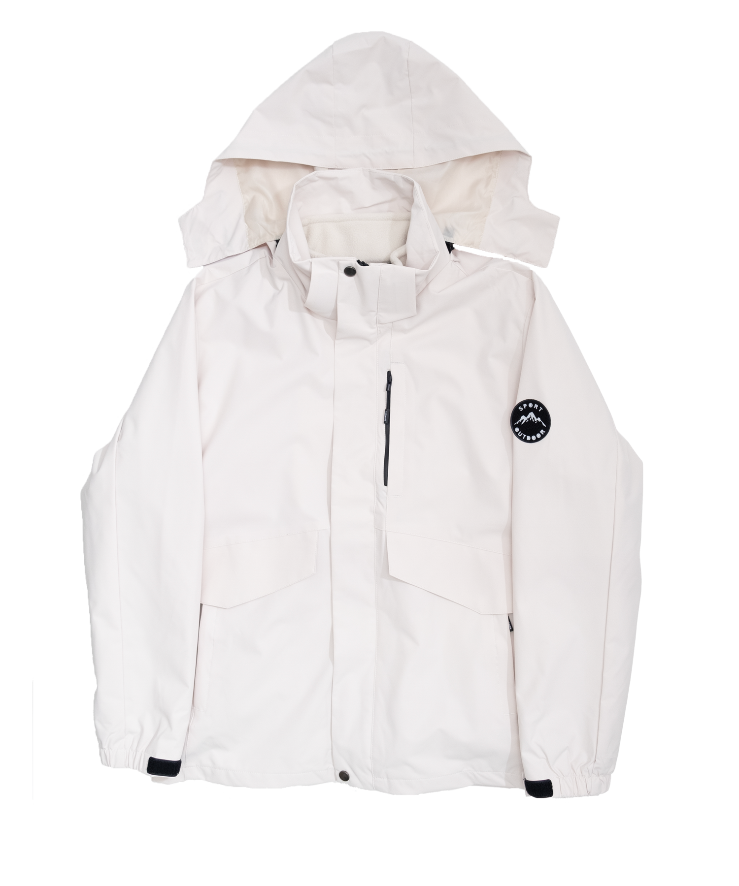 Minimal hooded jacket