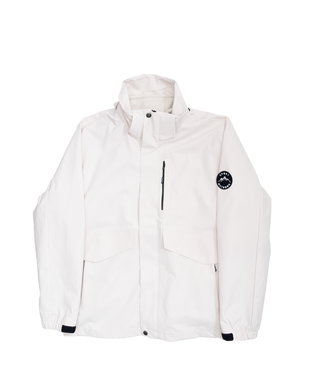 Minimal hooded jacket
