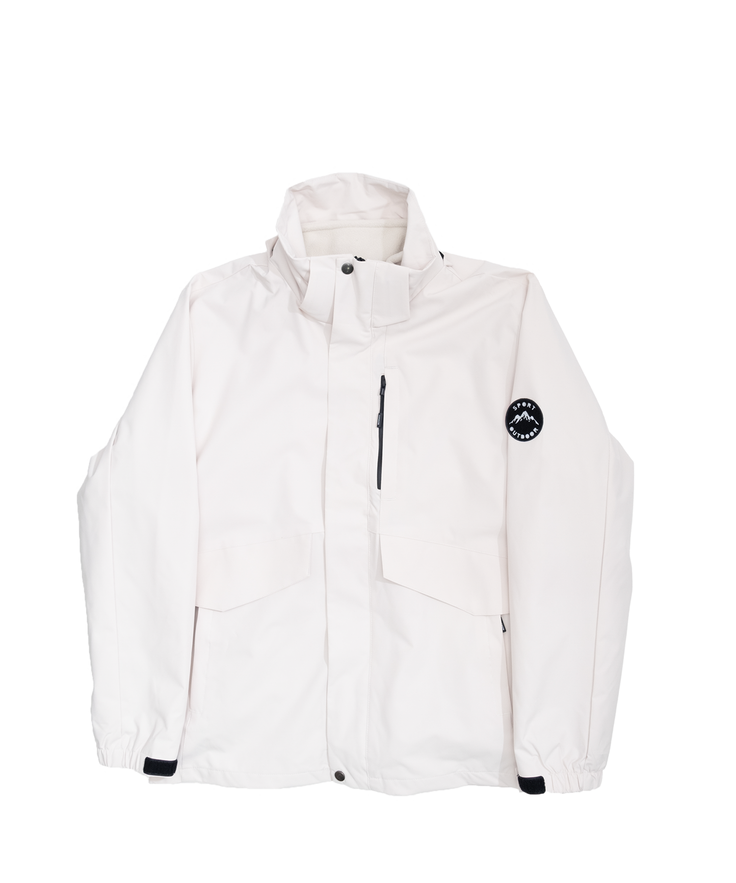 Minimal hooded jacket