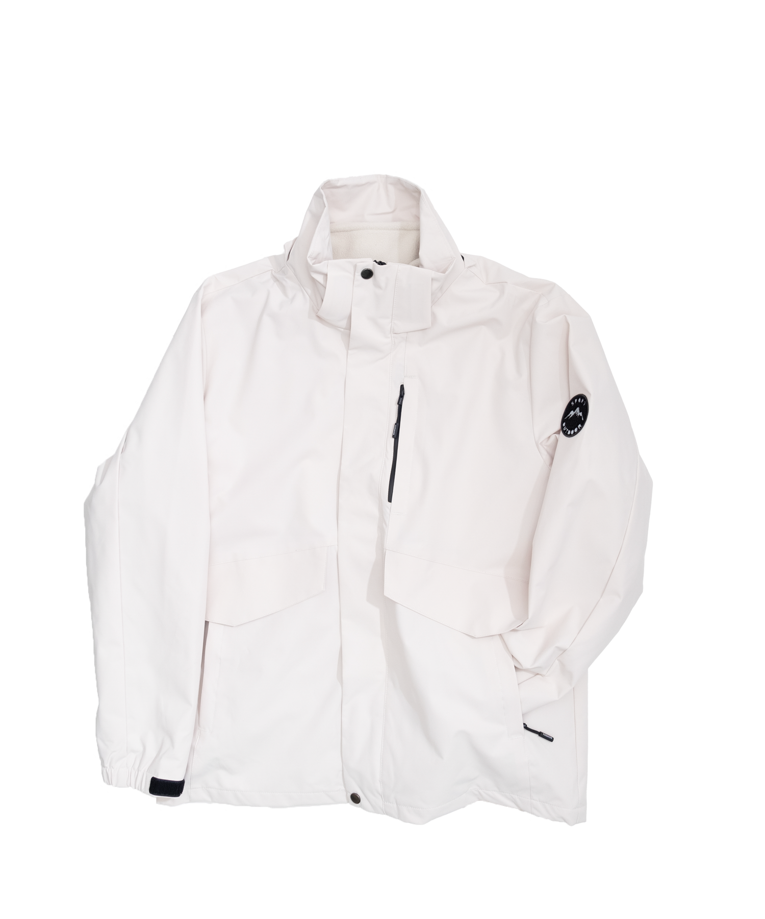 Minimal hooded jacket