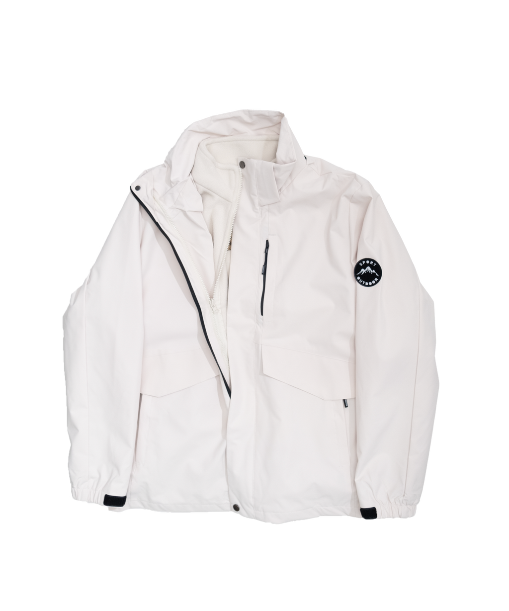 Minimal hooded jacket