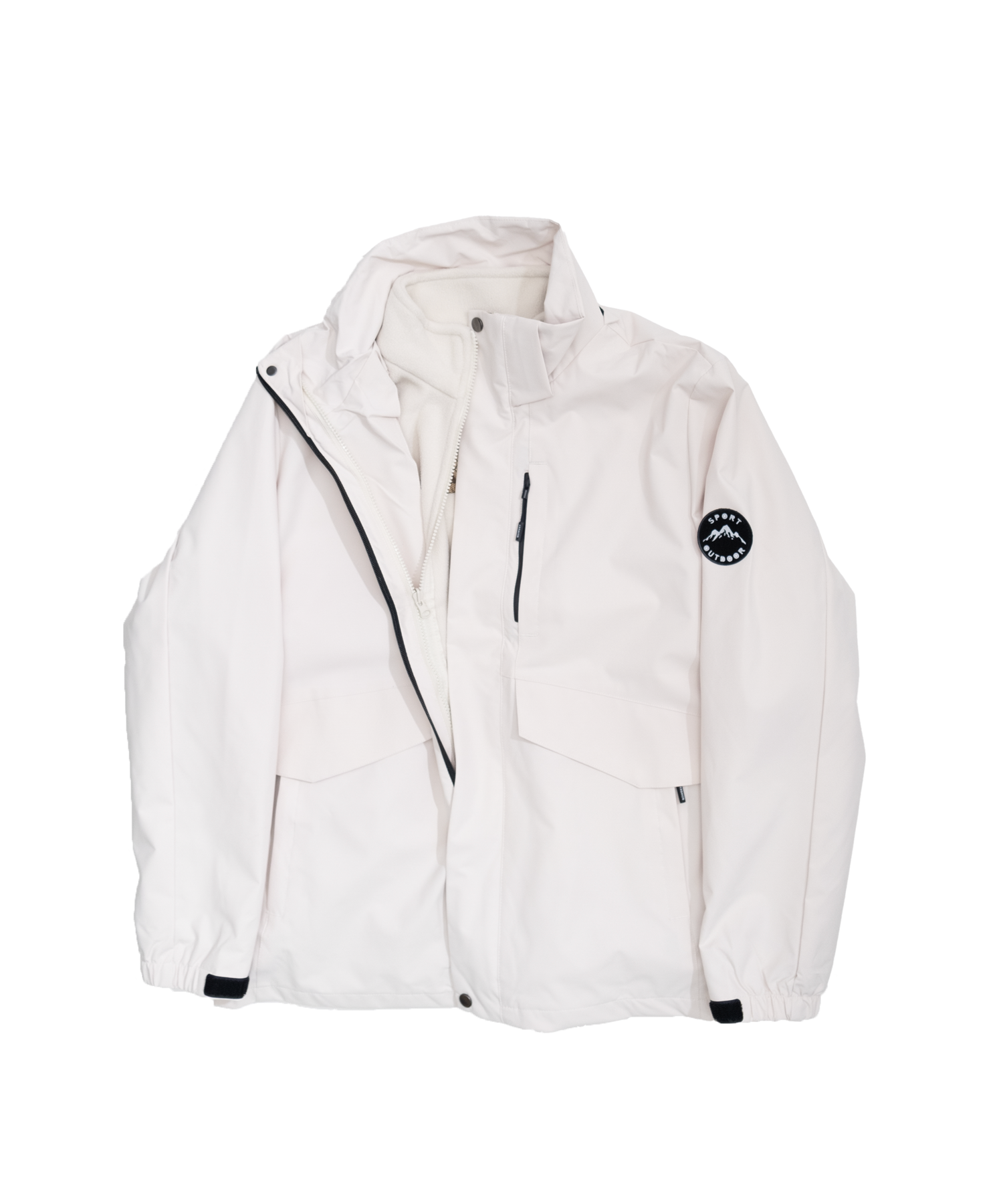 Minimal hooded jacket