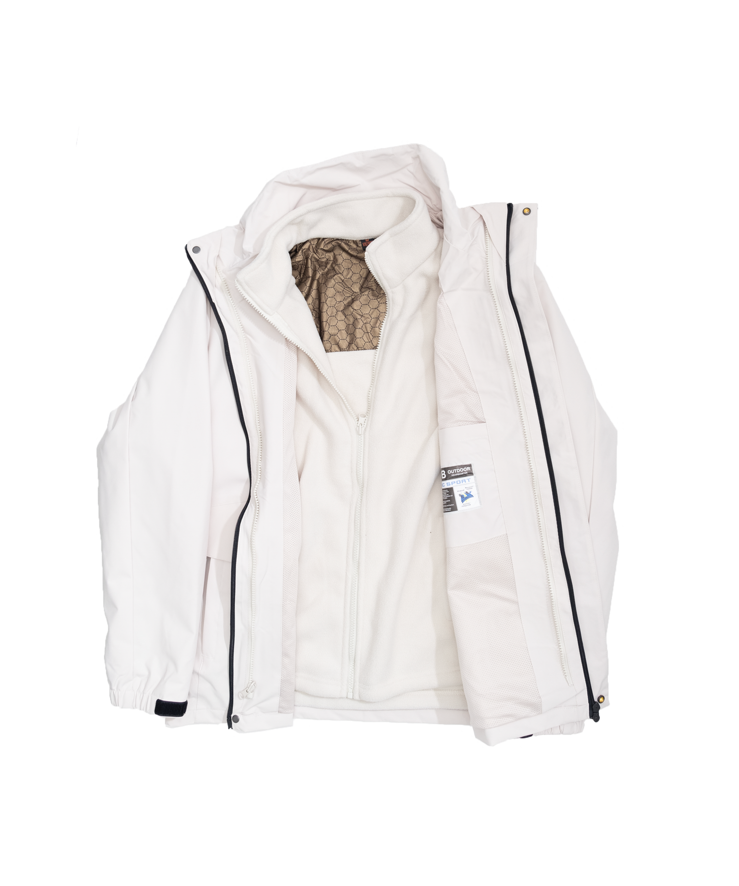Minimal hooded jacket
