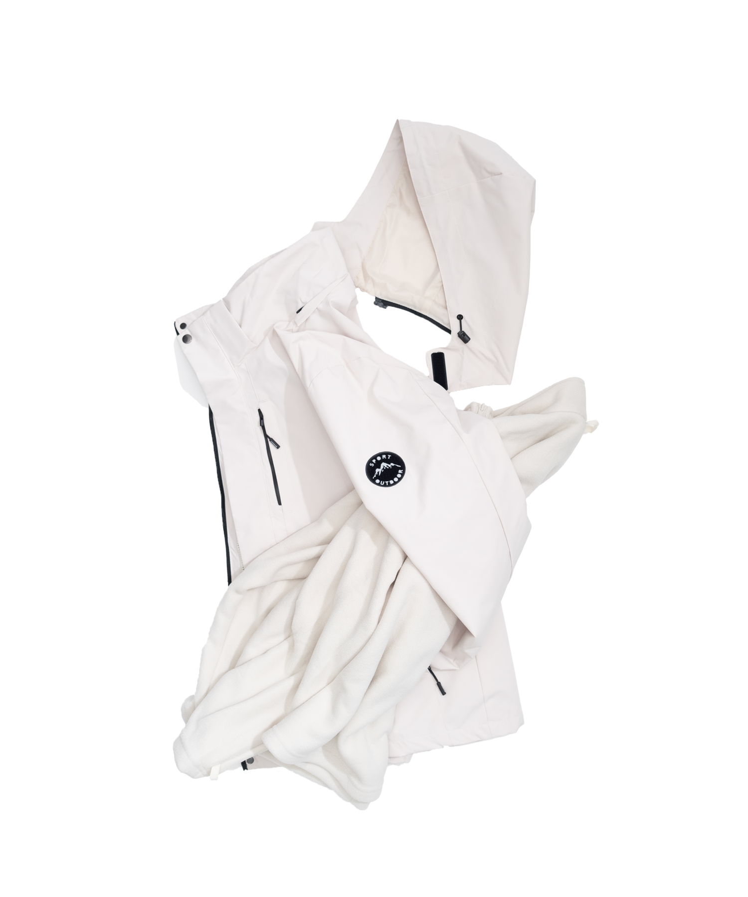 Minimal hooded jacket