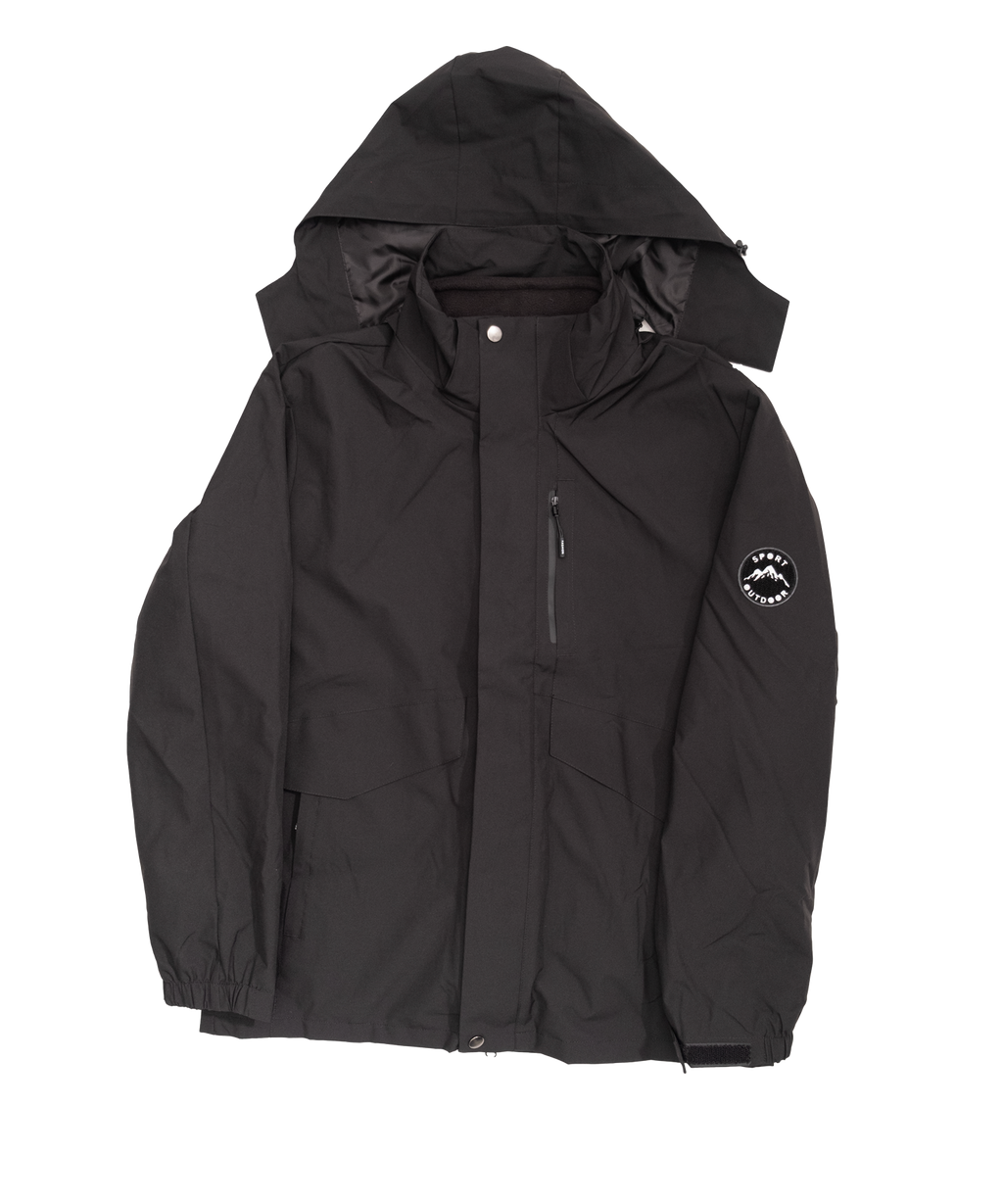 Minimal hooded jacket