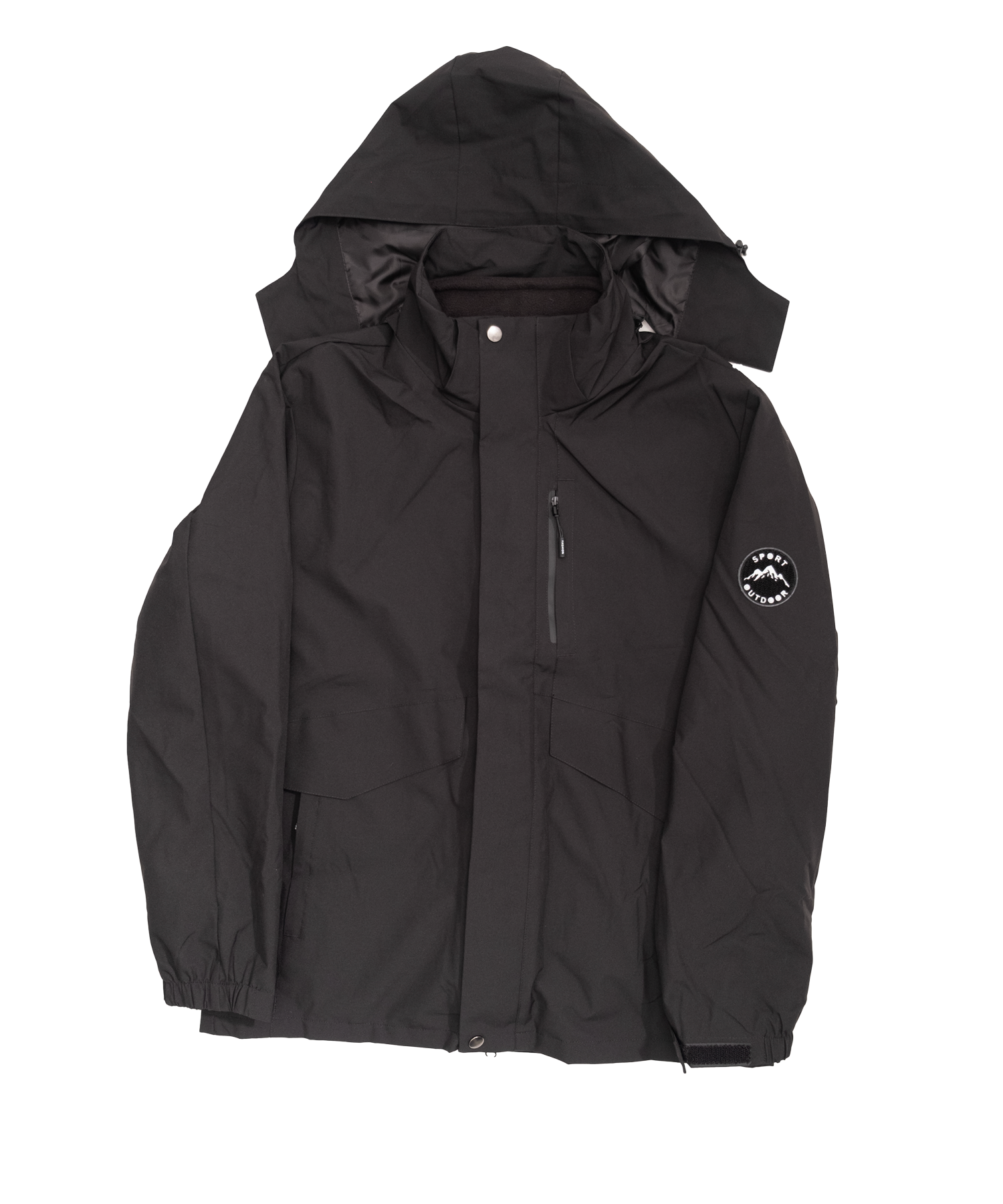 Minimal hooded jacket