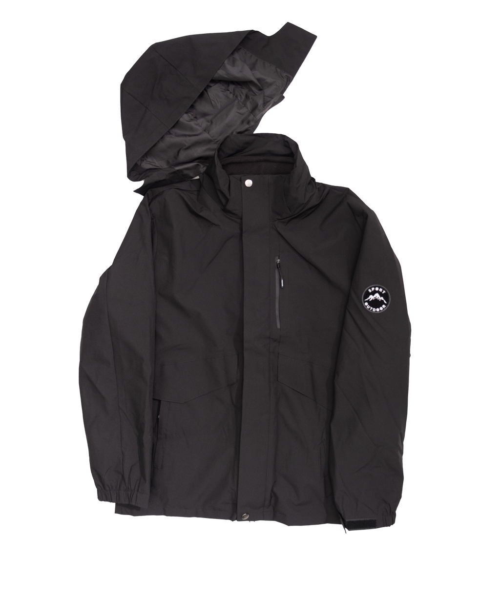 Minimal hooded jacket