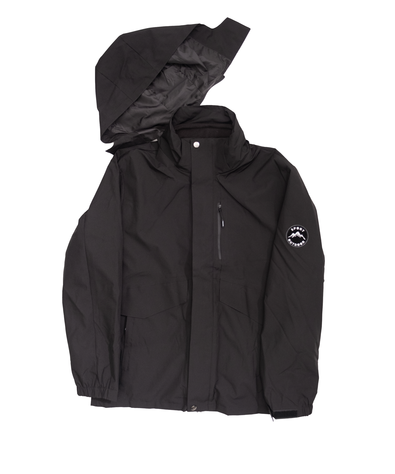 Minimal hooded jacket
