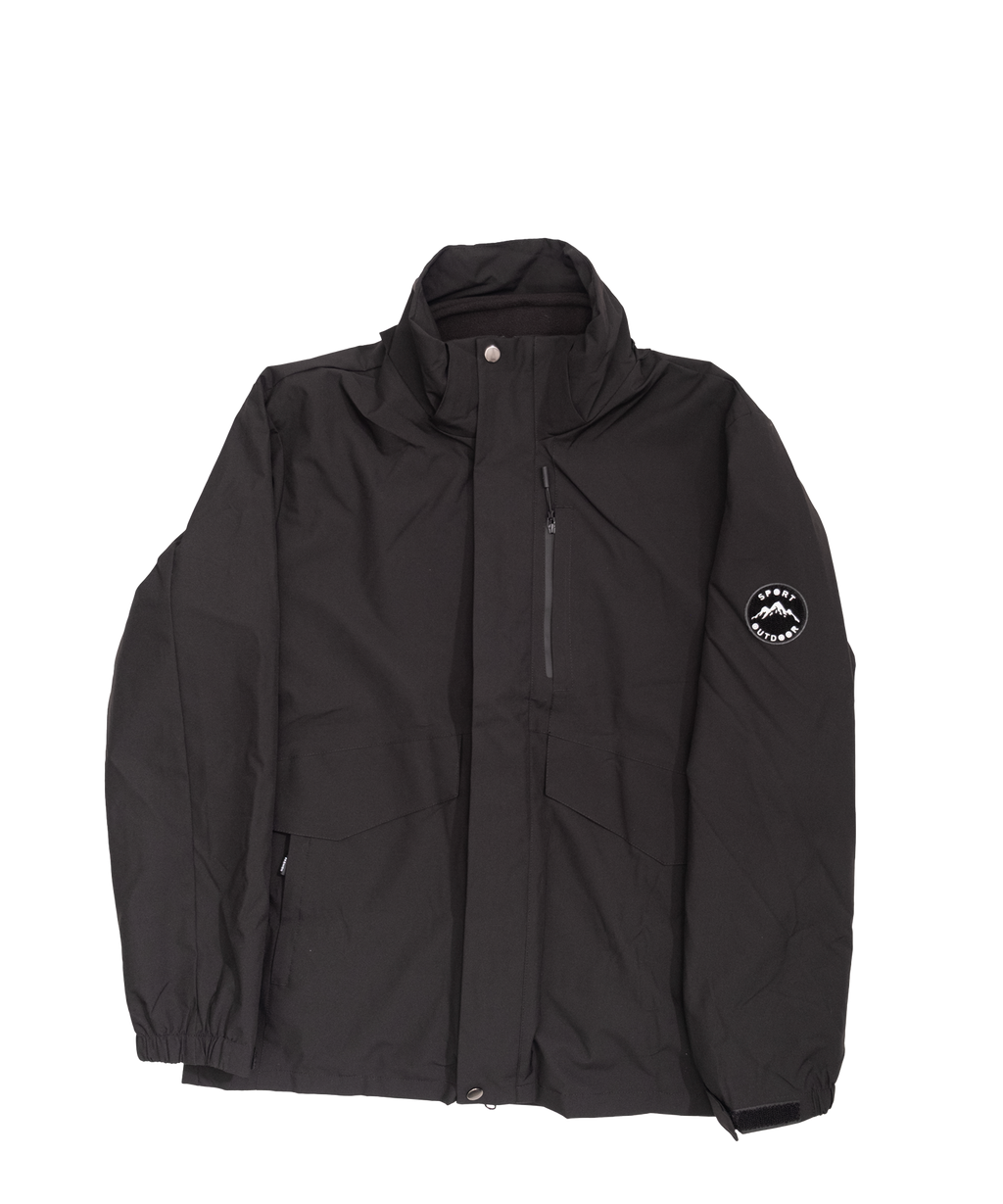 Minimal hooded jacket