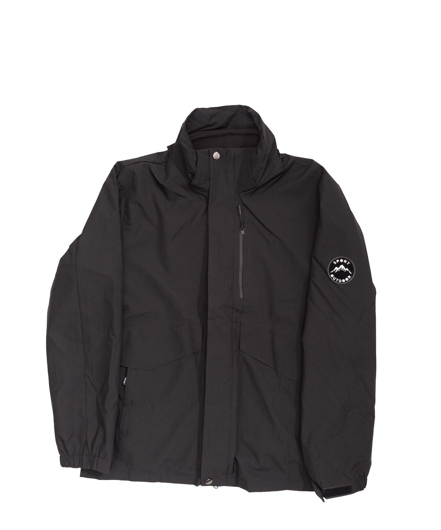 Minimal hooded jacket
