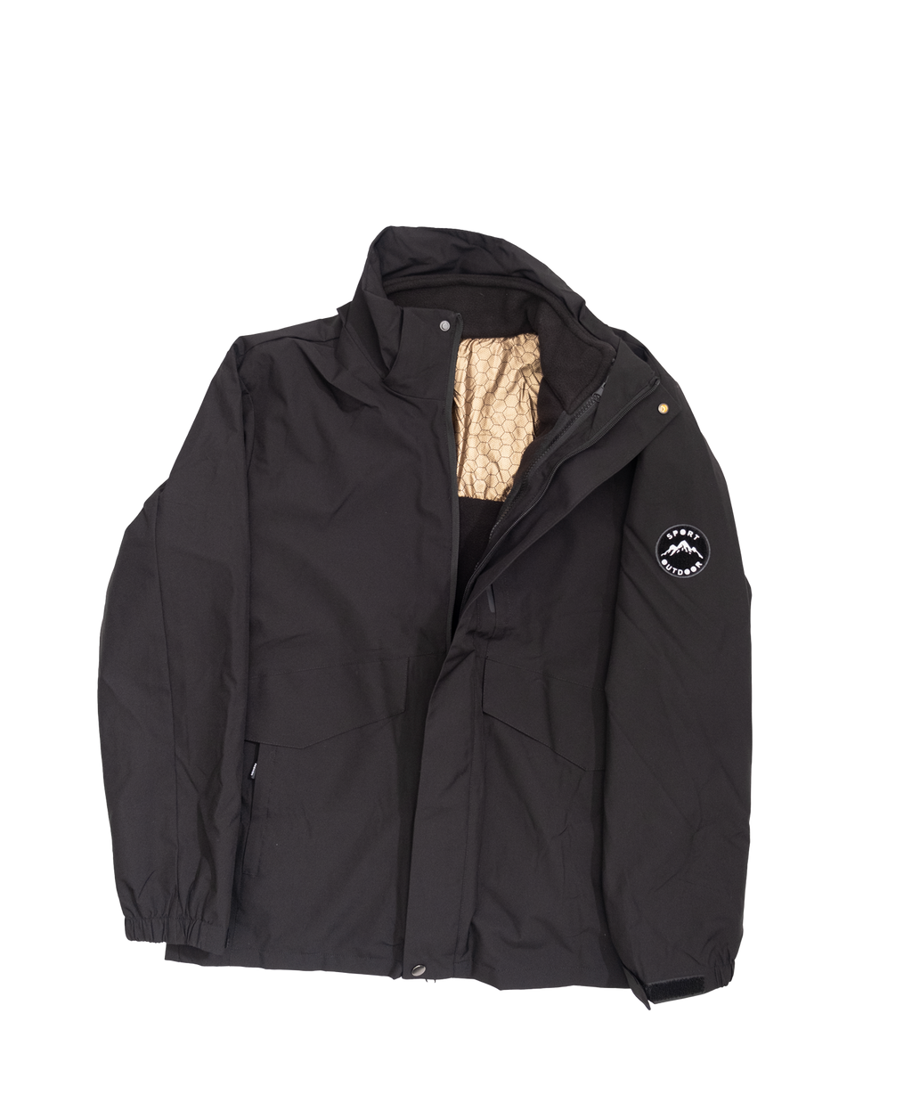 Minimal hooded jacket