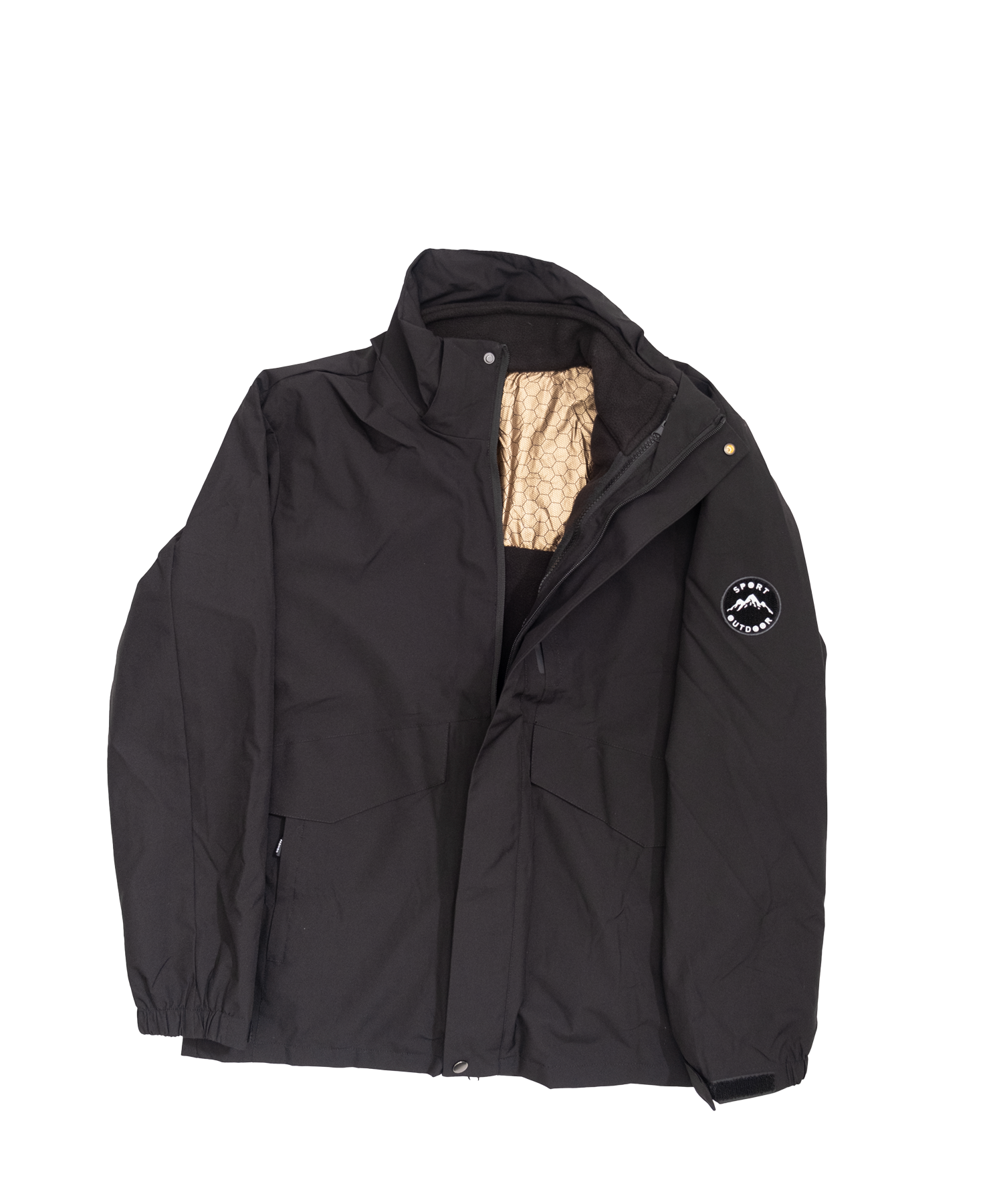 Minimal hooded jacket