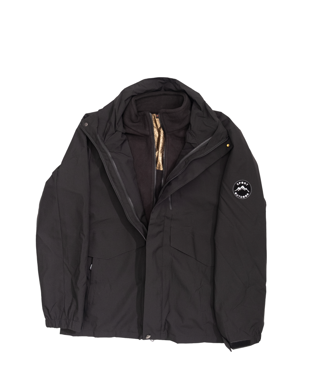 Minimal hooded jacket