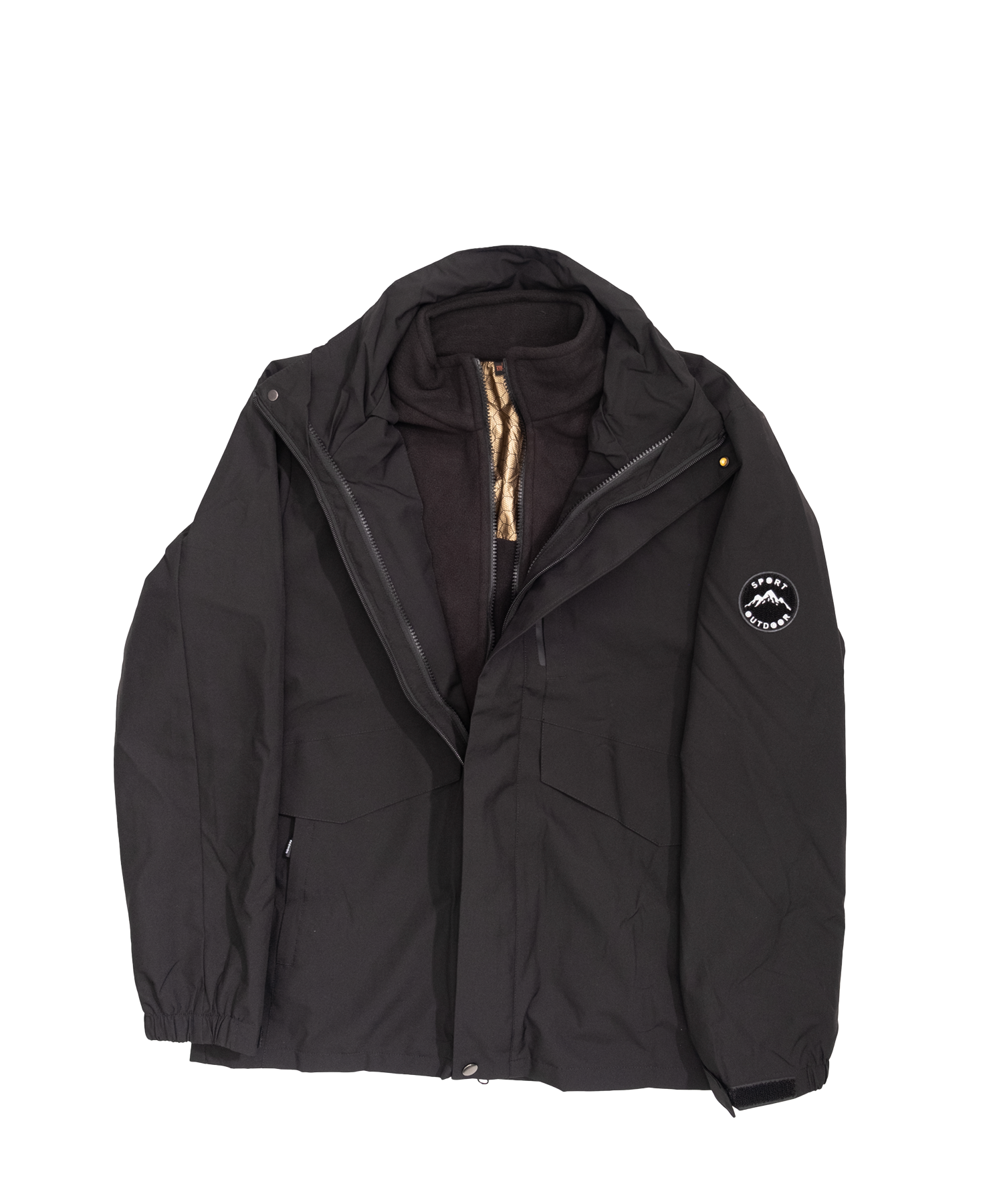 Minimal hooded jacket