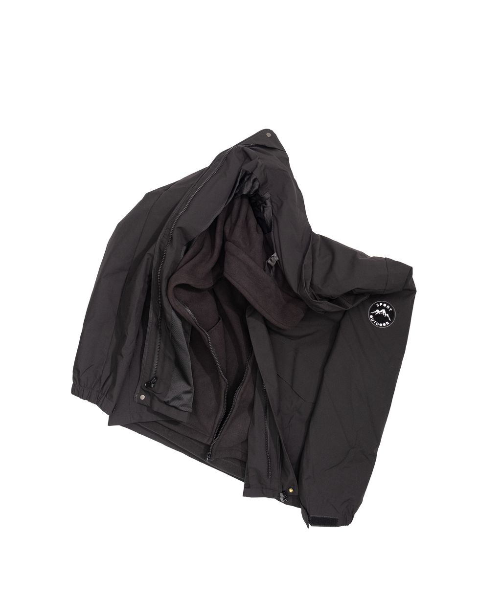 Minimal hooded jacket