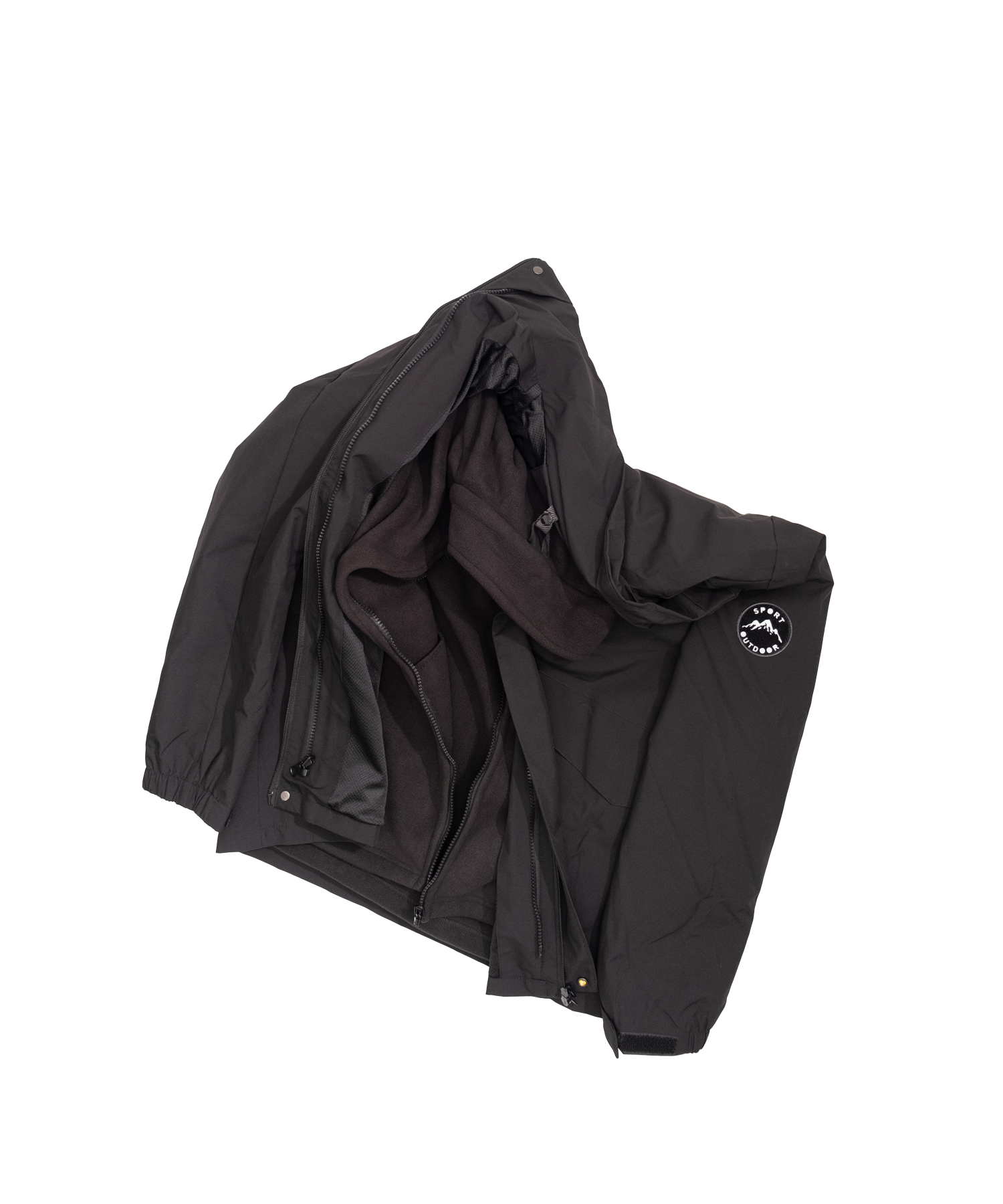 Minimal hooded jacket