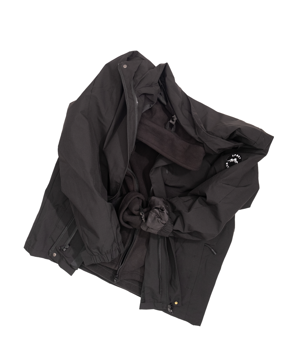 Minimal hooded jacket