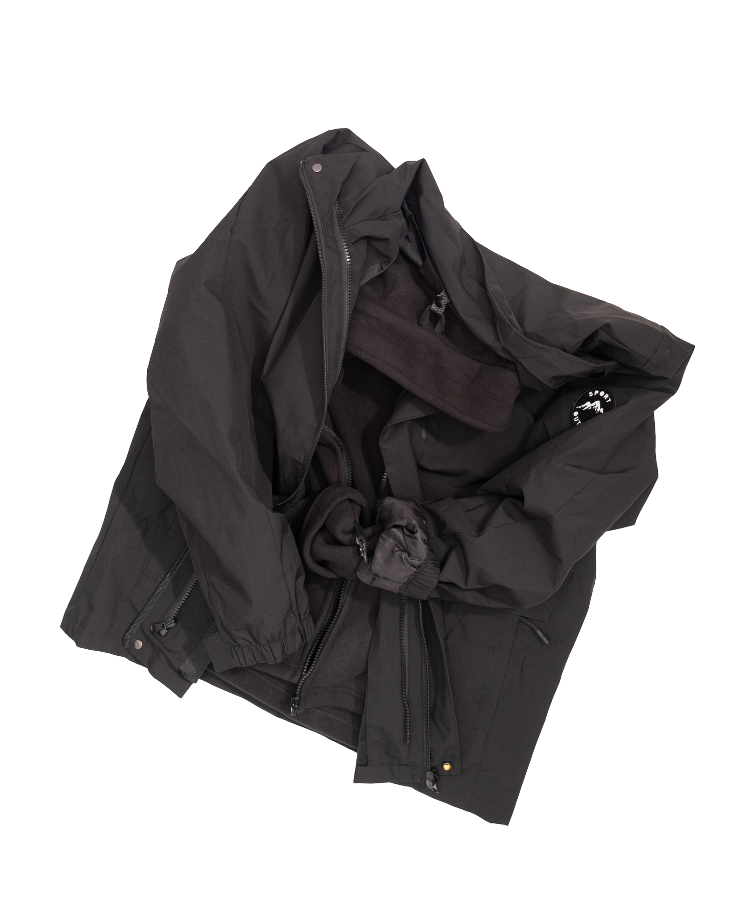 Minimal hooded jacket