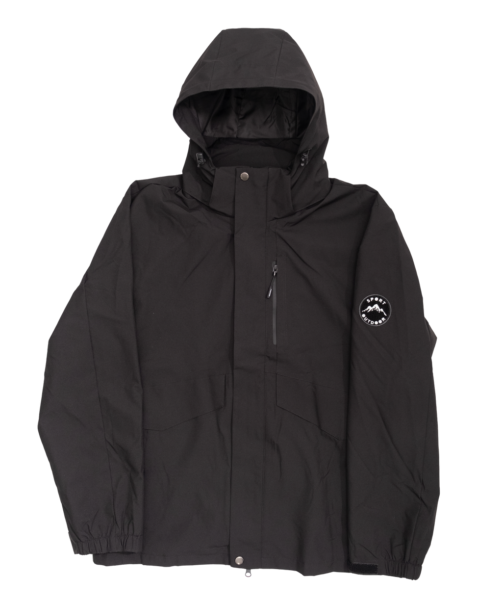 Minimal hooded jacket