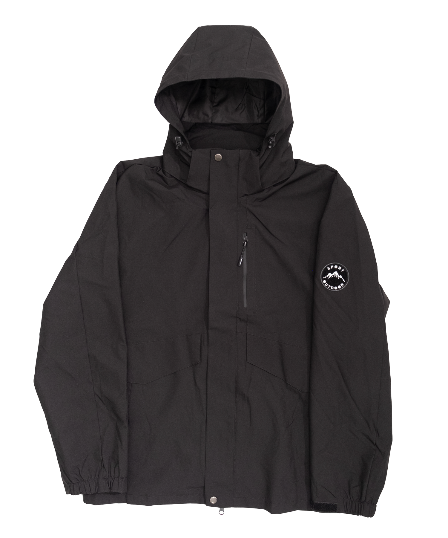 Minimal hooded jacket