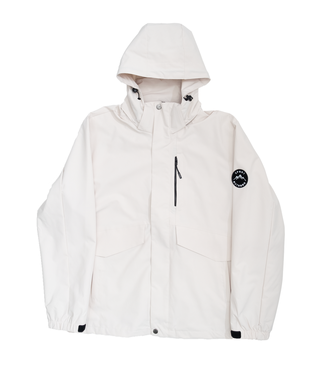 Minimal hooded jacket