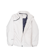 Asymmetry 3D hooded padded jacket