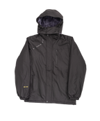 Asymmetry 3D hooded padded jacket