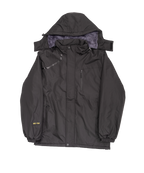 Asymmetry 3D hooded padded jacket
