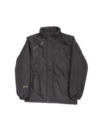 Asymmetry 3D hooded padded jacket