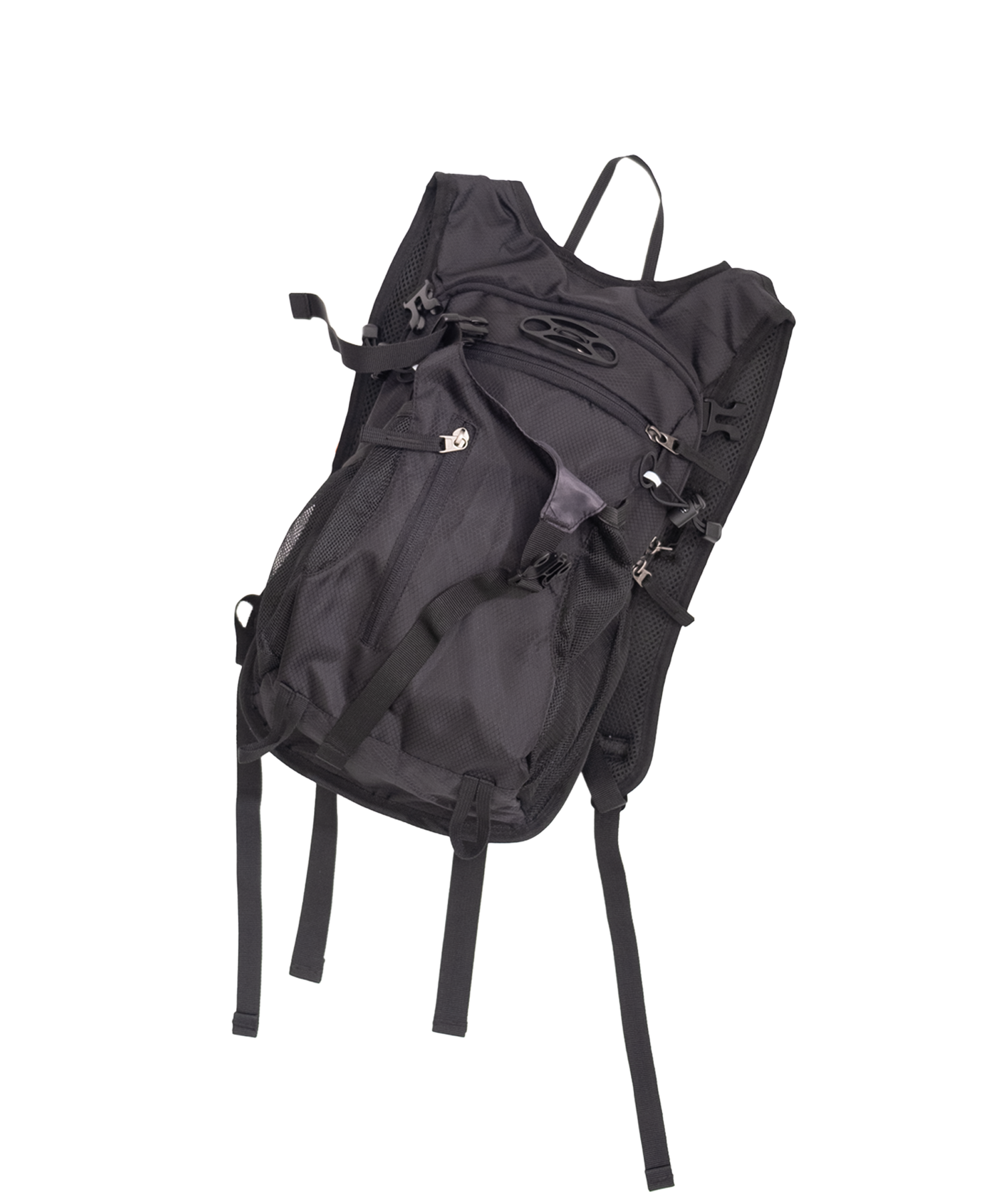 Mobile pockets mesh backpack