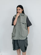 Detachable Hood Utility Vest