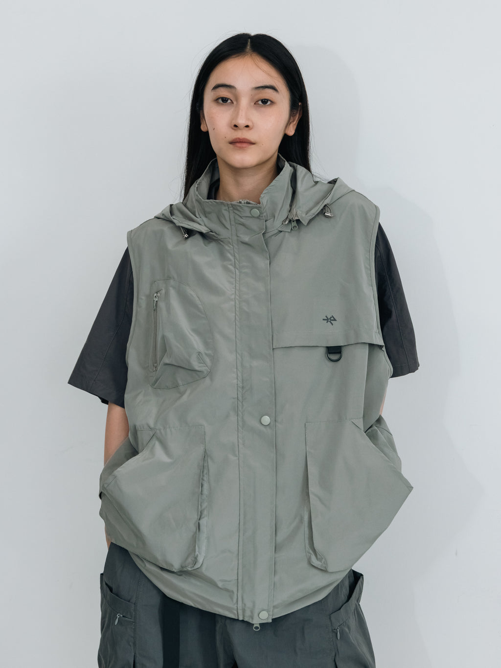 Detachable Hood Utility Vest