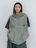 Detachable Hood Utility Vest