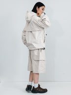 Drawstring spring nylon jacket