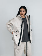Drawstring spring nylon jacket