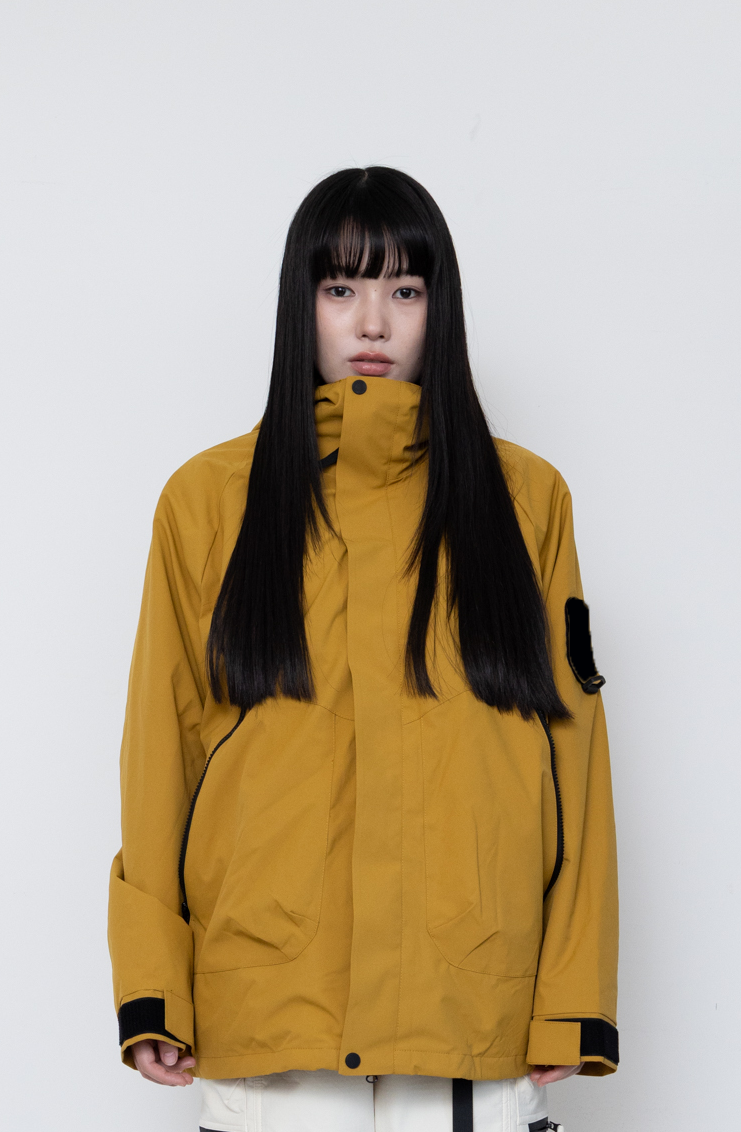 Detachable Hood Utility Shell Jacket