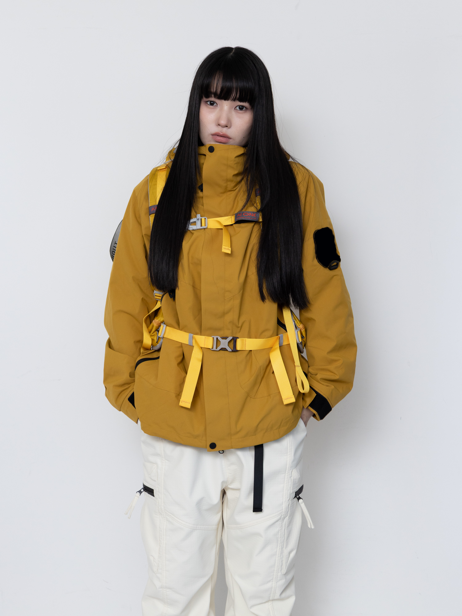 Detachable Hood Utility Shell Jacket