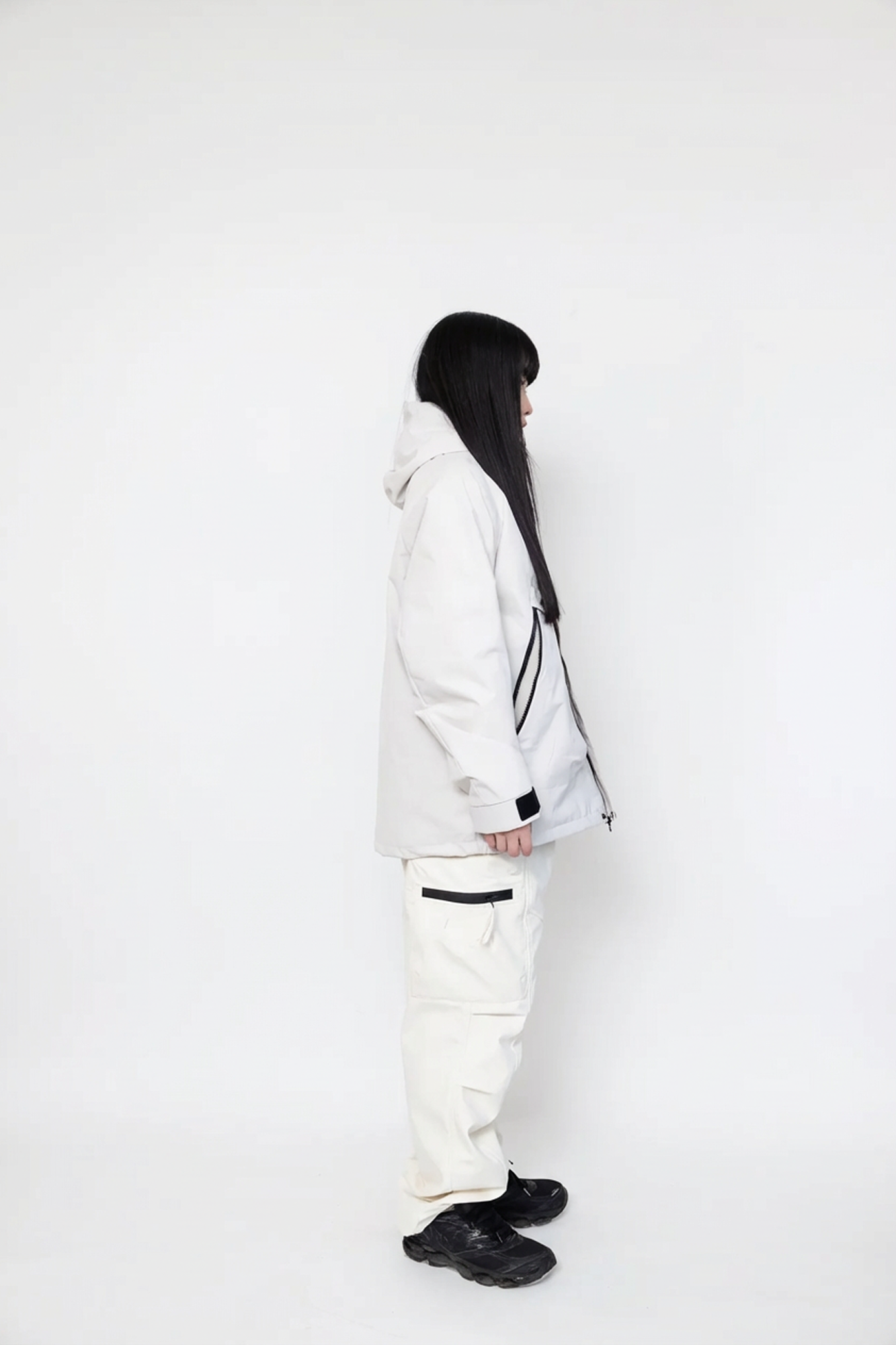 Detachable Hood Utility Shell Jacket
