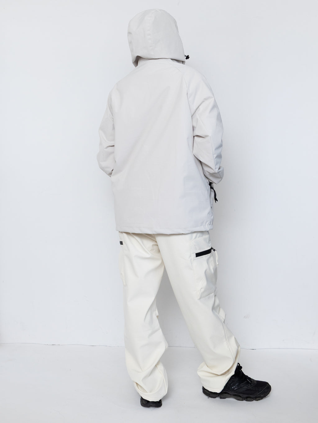 Detachable Hood Utility Shell Jacket