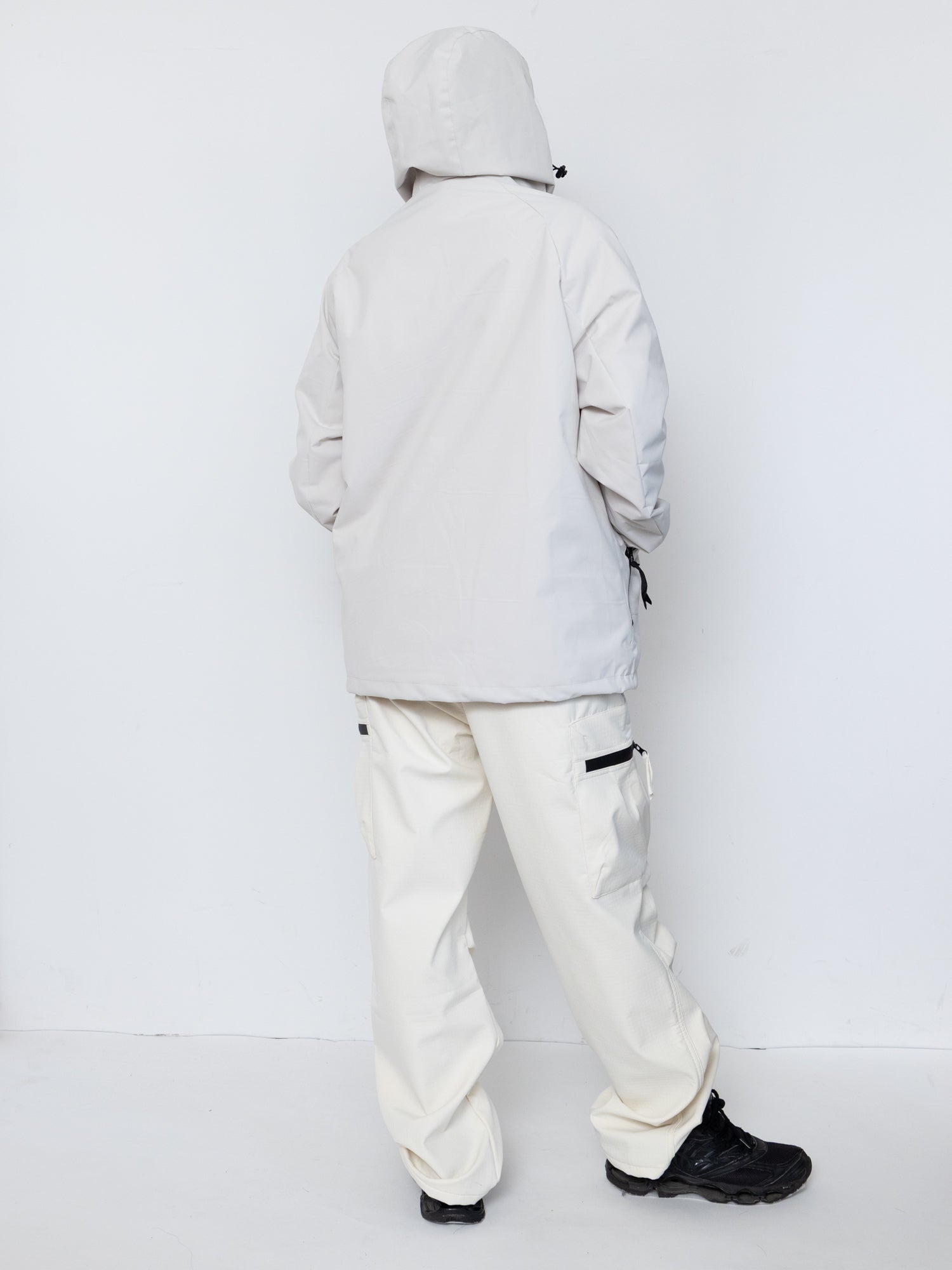 Detachable Hood Utility Shell Jacket