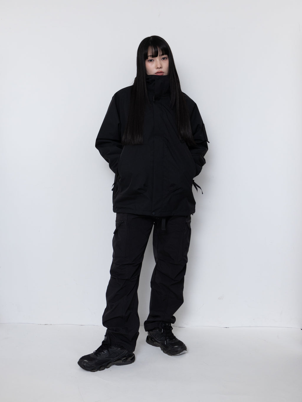 Detachable Hood Utility Shell Jacket