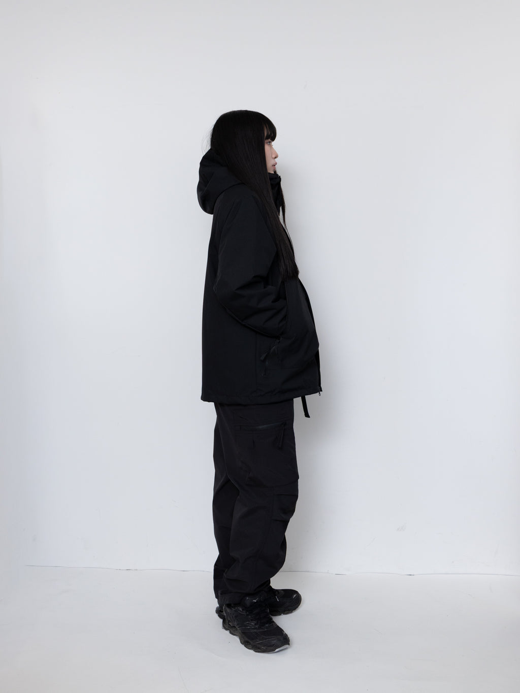 Detachable Hood Utility Shell Jacket
