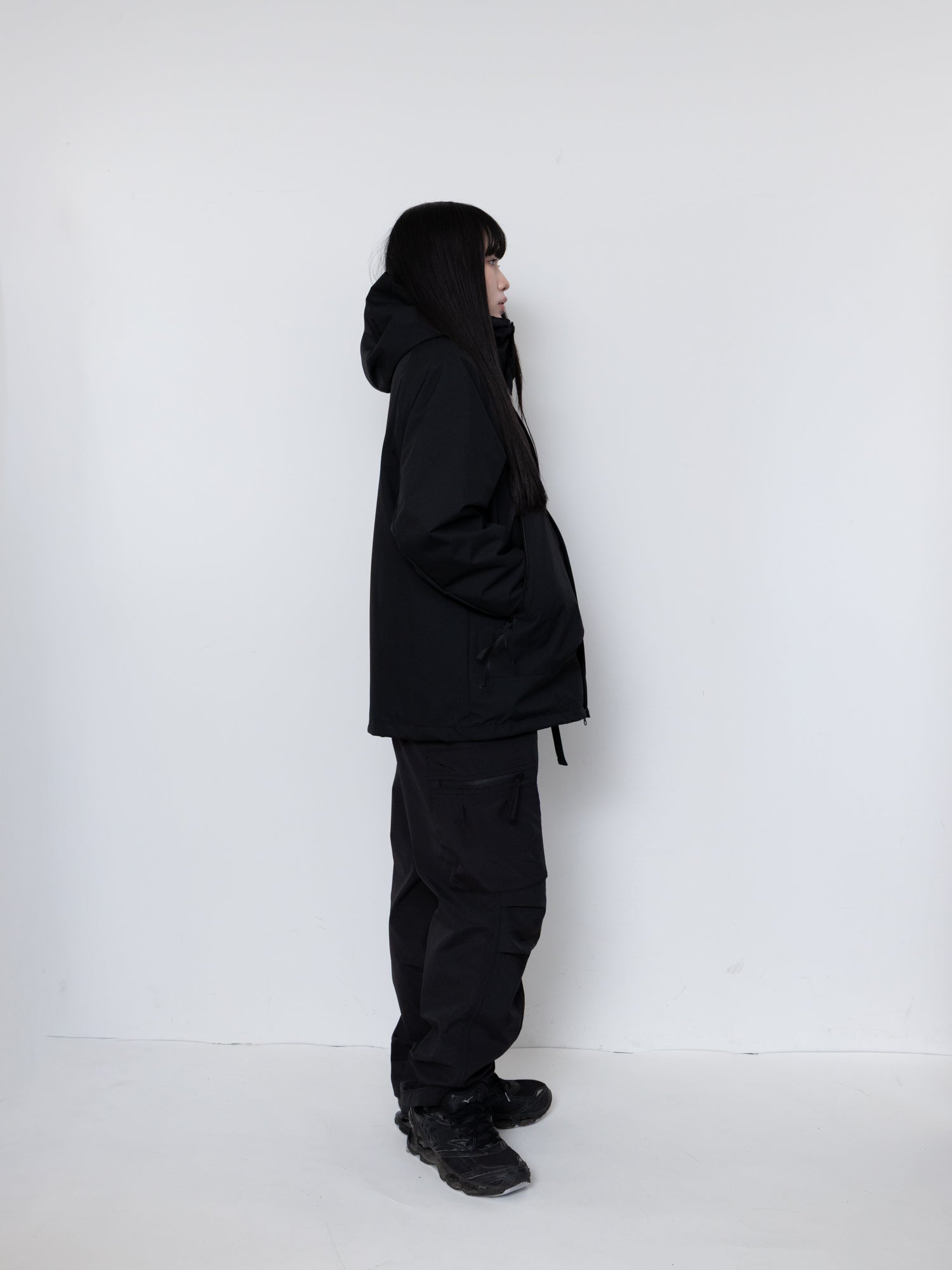 Detachable Hood Utility Shell Jacket
