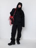 Detachable Hood Utility Shell Jacket