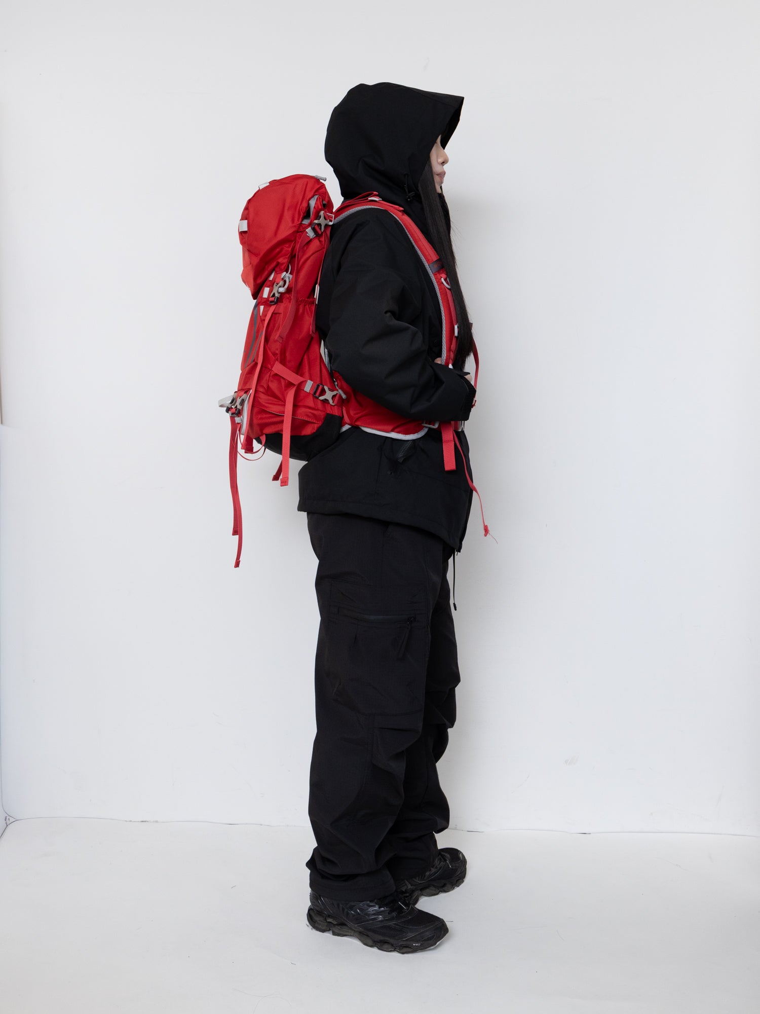 Detachable Hood Utility Shell Jacket