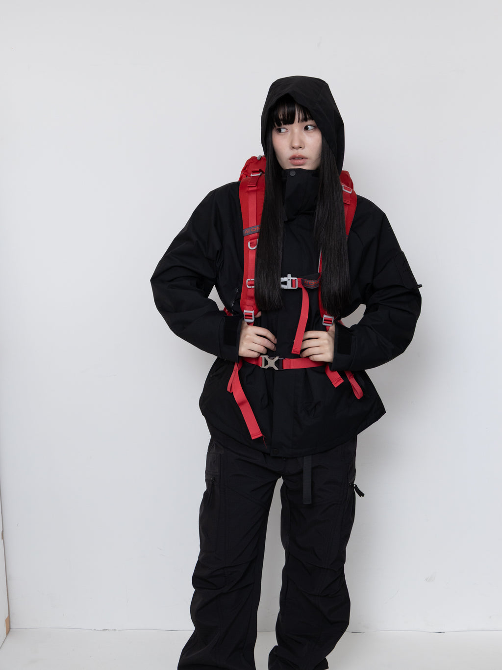 Detachable Hood Utility Shell Jacket