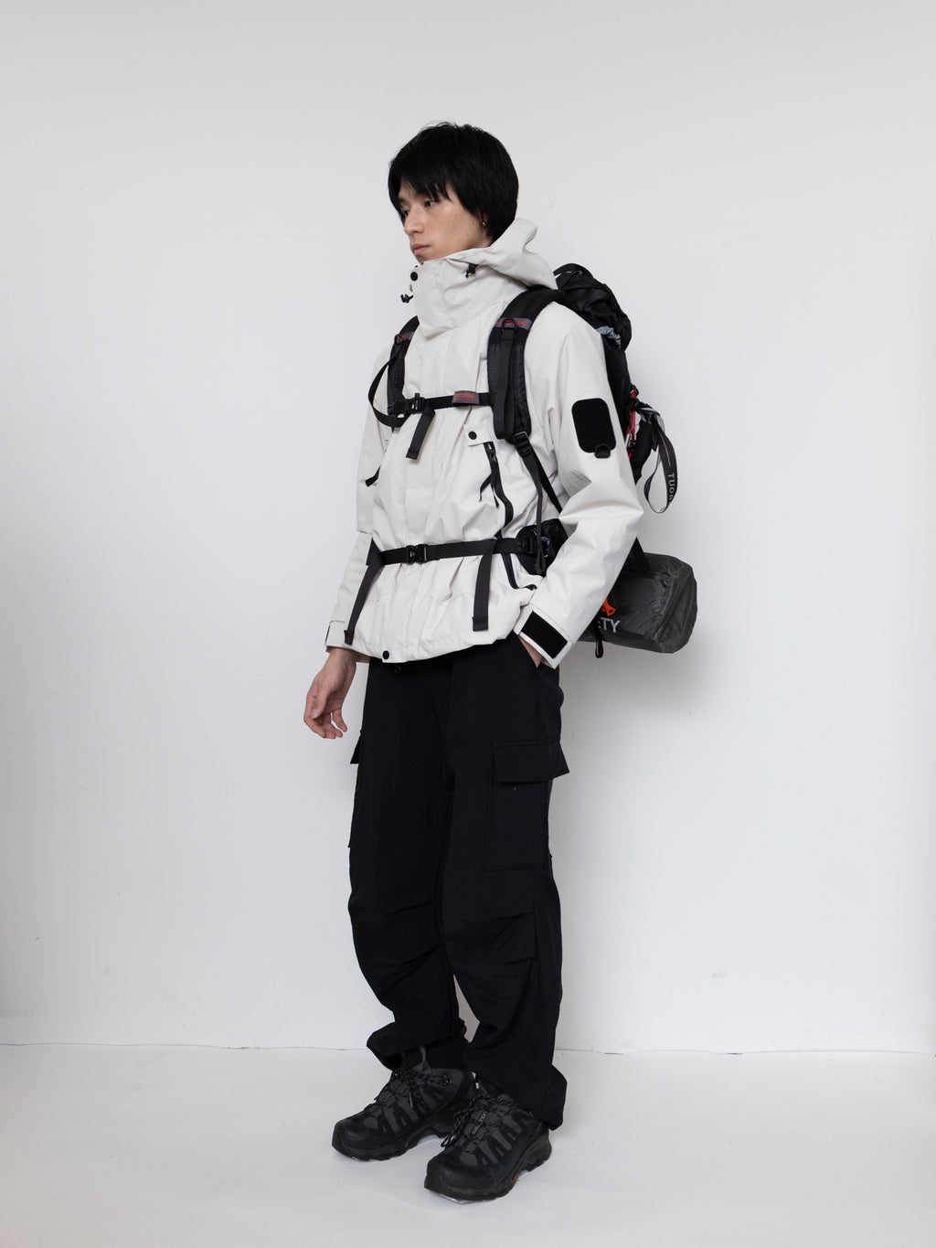 Detachable Hood Utility Shell Jacket